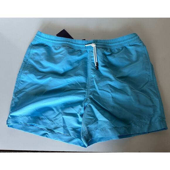Ralph Lauren Purple Label Mens Blue Swim Shorts Trunks XL Portugal NWT $295 - Picture 1 of 9